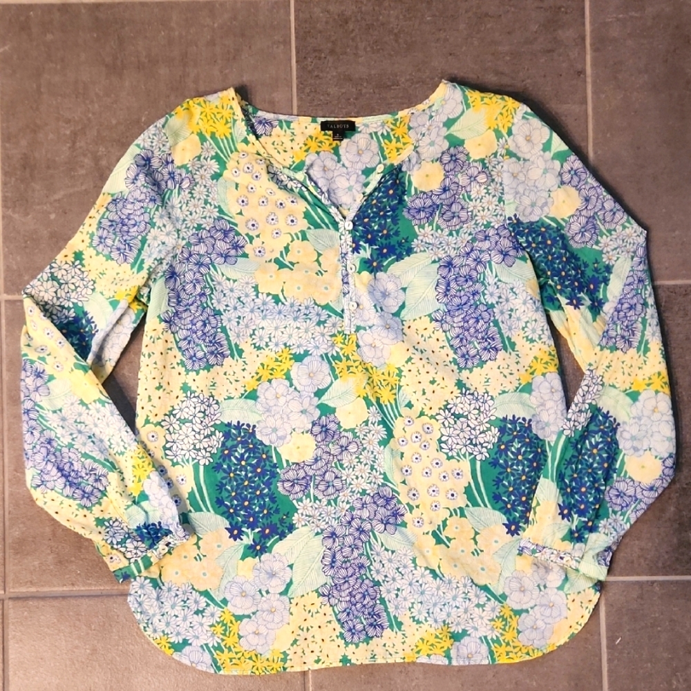 Talbots Floral Blouse